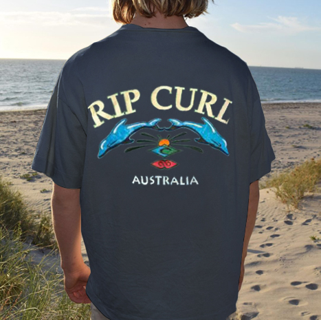 Mens Fashion Back Printed T shirt