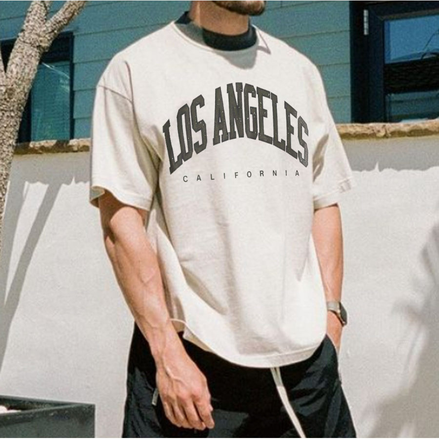 

Men's Retro Los Angeles Casual T-shirt