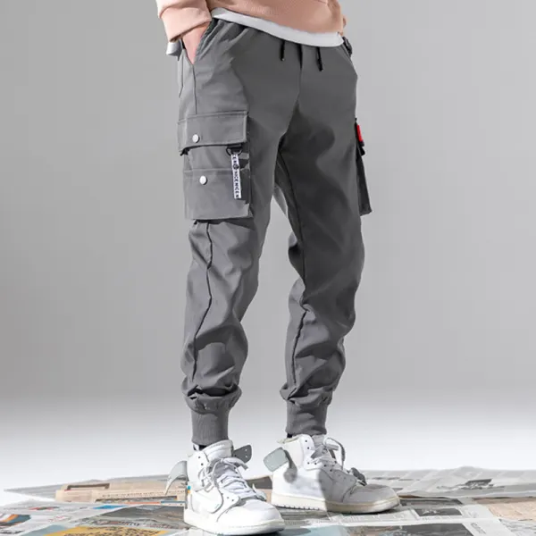 Casual Pocket Solid Color Pants - Kalesafe.com 