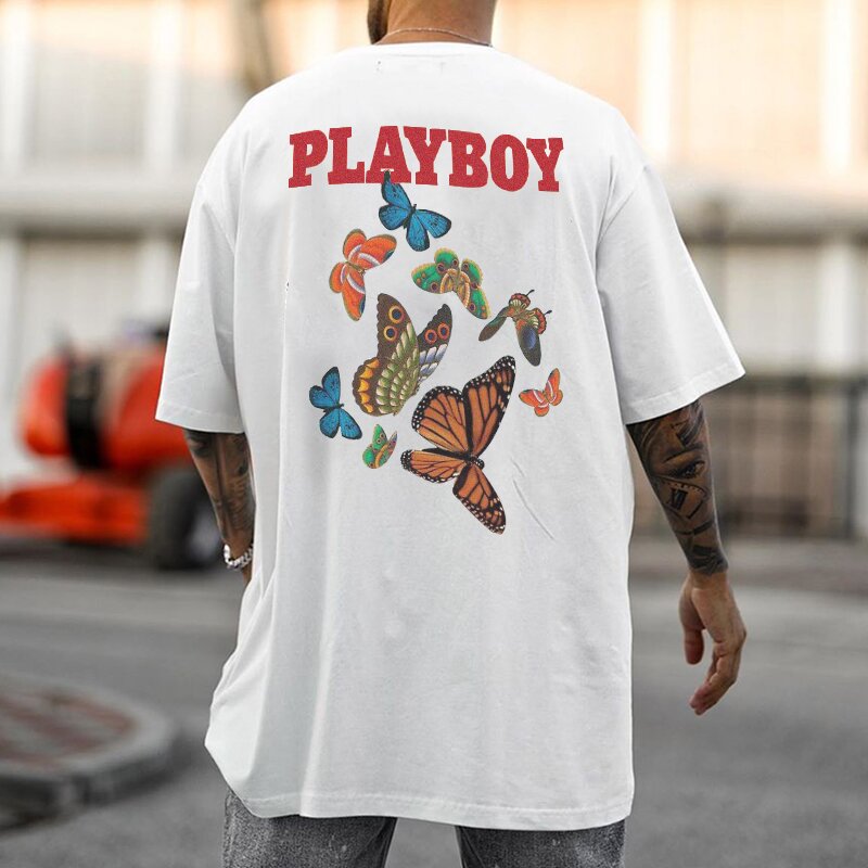 Men's Casual Fashion Printed Colour T shirts