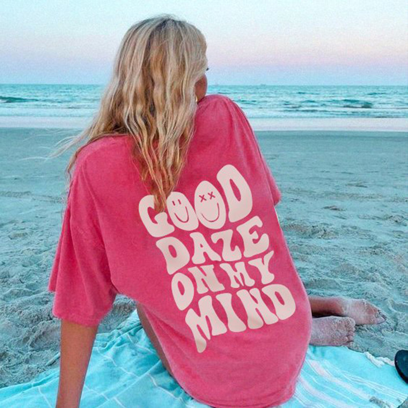 Good Daze On My Mind Print Women's T shirt