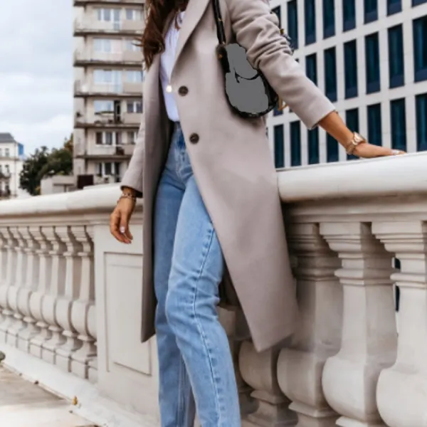 Fashion Lady Autumn and Winter Outerwear - Leanarea.chimpone.com 
