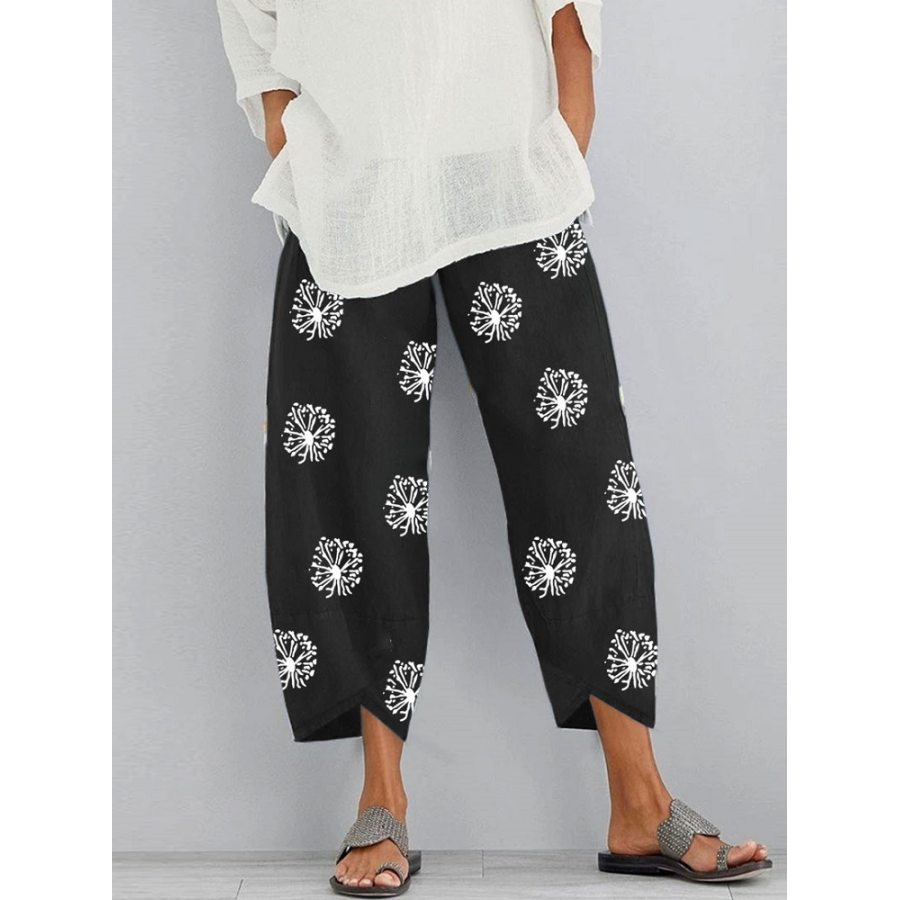 

Casual Floral Printed Pants