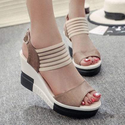 High Heeled  Peep Toe  Casual Date Sandals