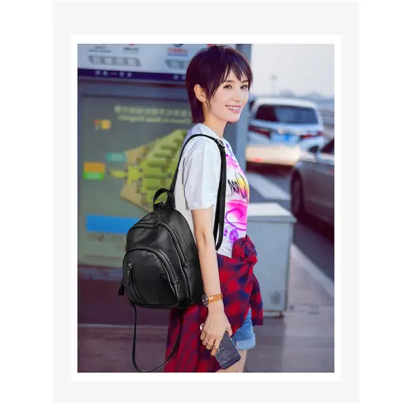 2024 New Wave Pu Shoulder Korean Mini Female Small Backpack - Hubyinternation.com 