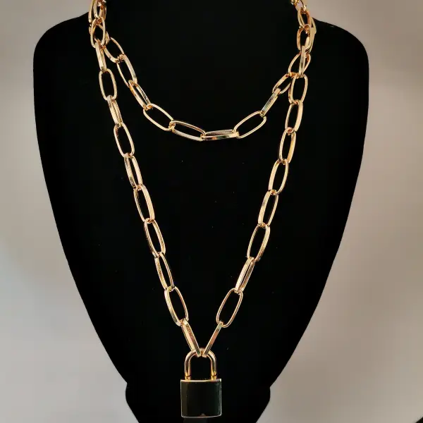 Simple wild temperament lock necklace - Leanarea.chimpone.com 