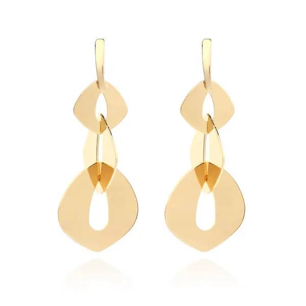 Multi-layer geometric sequins long earrings YD21 - Leanarea.chimpone.com 