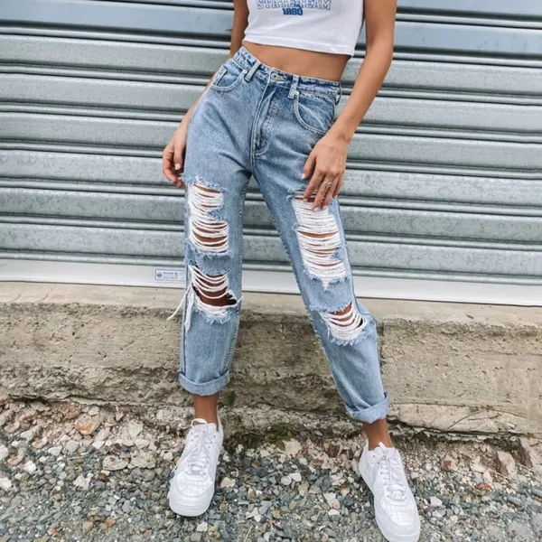 Fashion casual ripped jeans - Leanarea.chimpone.com 