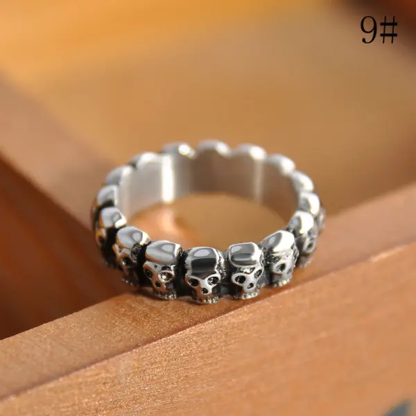 Punk retro skull ring - Leanarea.chimpone.com 