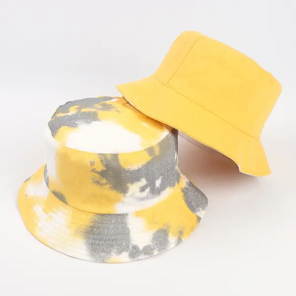 Tie-dye color double-sided men and women fisherman hats - Leanarea.chimpone.com 
