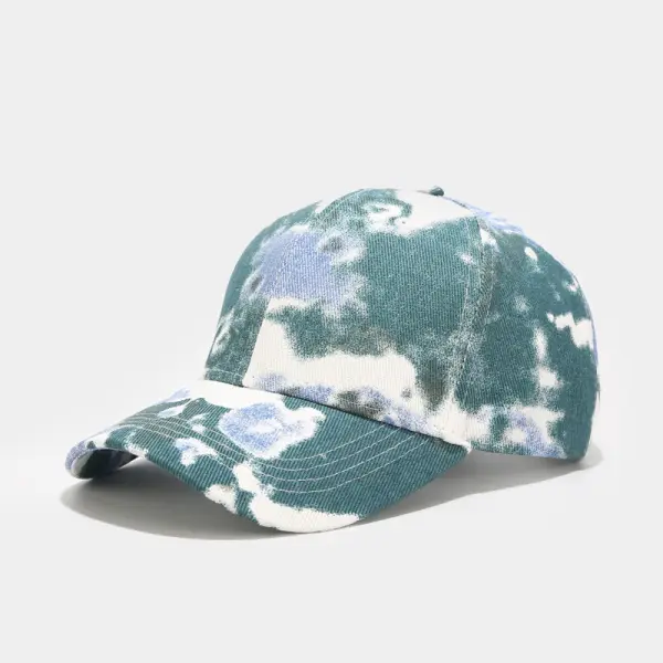 Trendy color tie-dye sunscreen cap - Leanarea.chimpone.com 