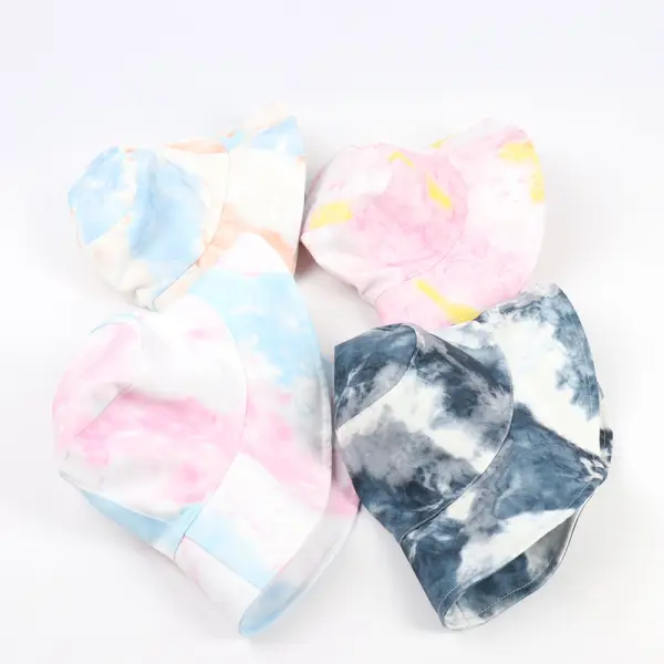 Colorful tie-dye sunshade fisherman sunhat - Leanarea.chimpone.com 
