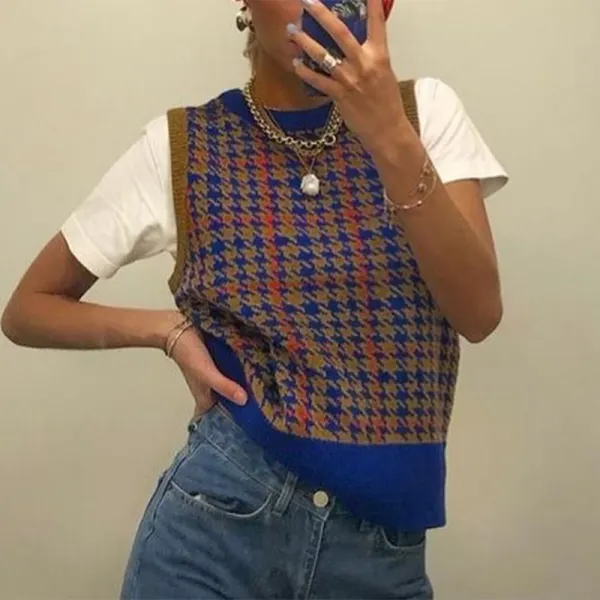 Vintage Casual Woolen Vest - Leanarea.chimpone.com 