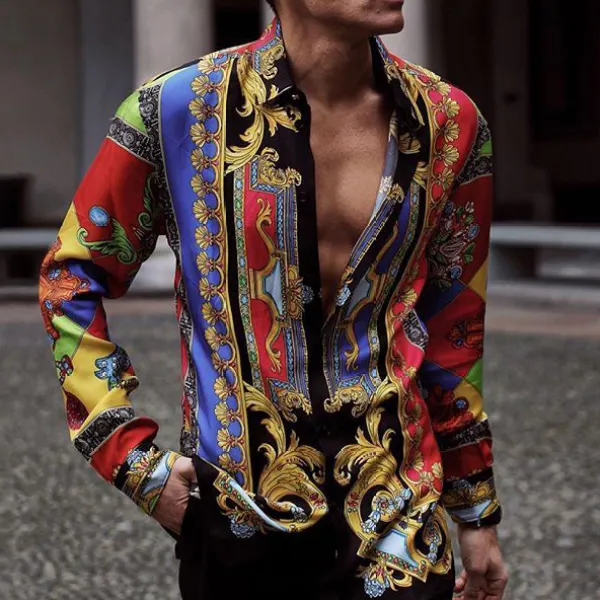 Summer style ethnic style long-sleeved shirt - Leanarea.chimpone.com 