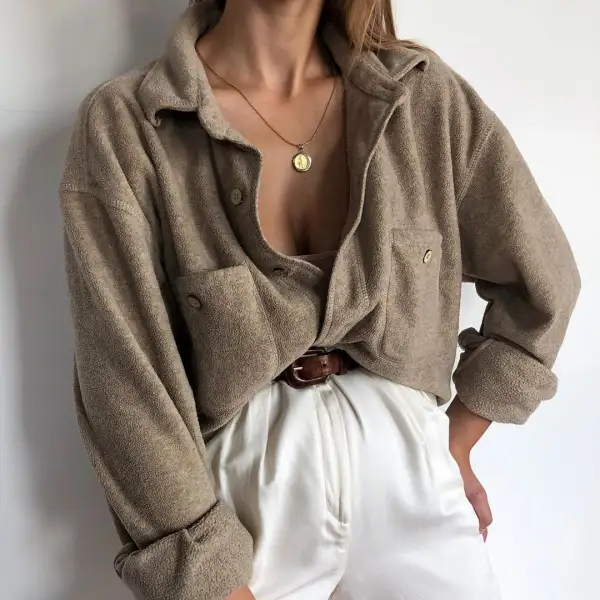 Vintage round neck long-sleeve Sweatshirt - Leanarea.chimpone.com 