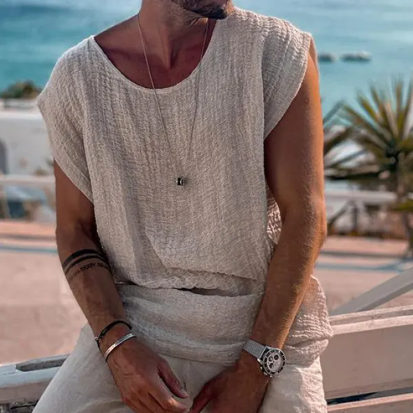 Bohemian Cotton And Linen T-shirt - Fineesa.chimpone.com 