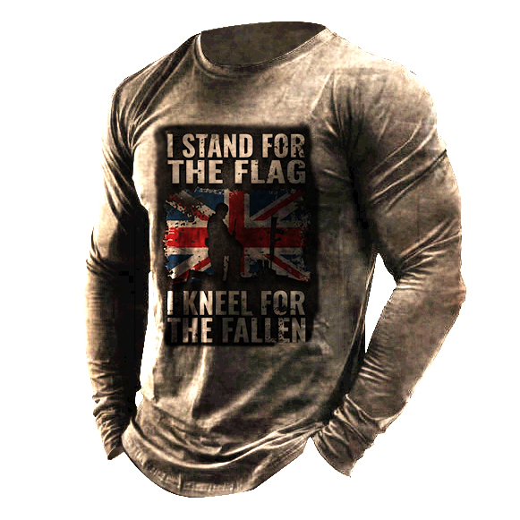 Mens Stand For The Chic Flag Retro T-shirts