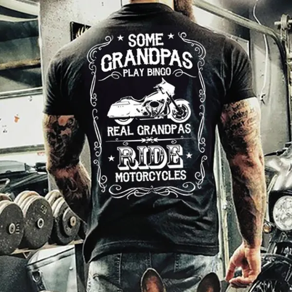 Mens Retro Motorcycle Riding T-shirt - Enocher.com 
