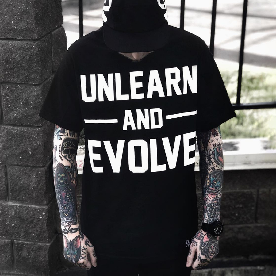 Fashion Letters Printed Mens T shirt