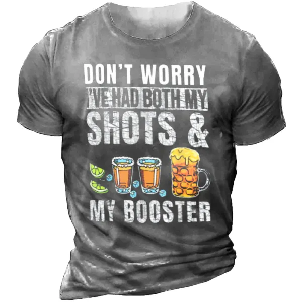 Don't Worry I've Had Both My Shots And Booster Funny Vaccine T-Shirt - Blaroken.com 