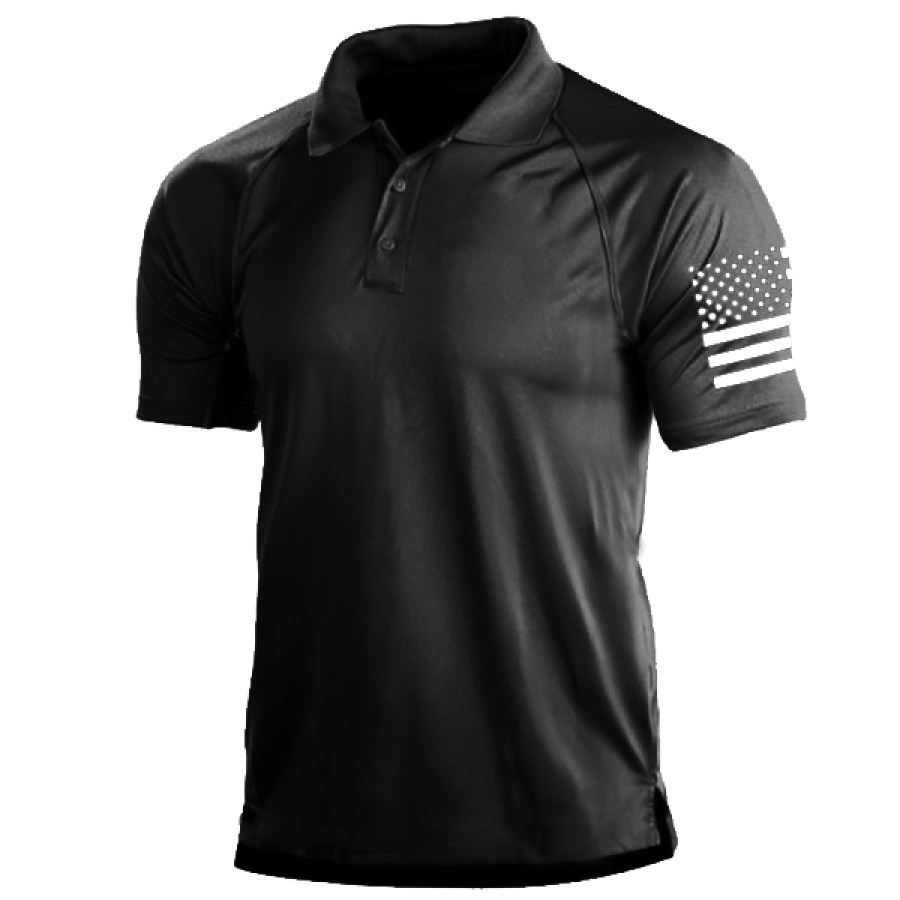 

Mens Patriotic Classic Polo Shirt