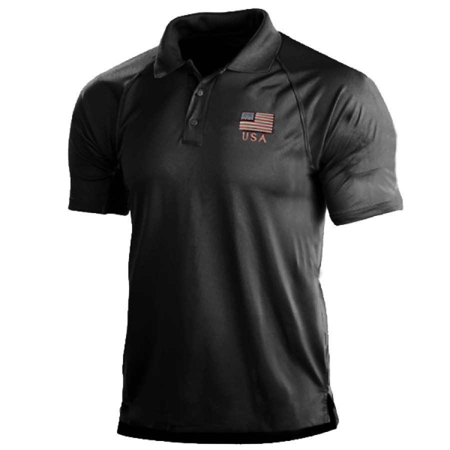 

Mens Patriotic Classic Polo Shirt