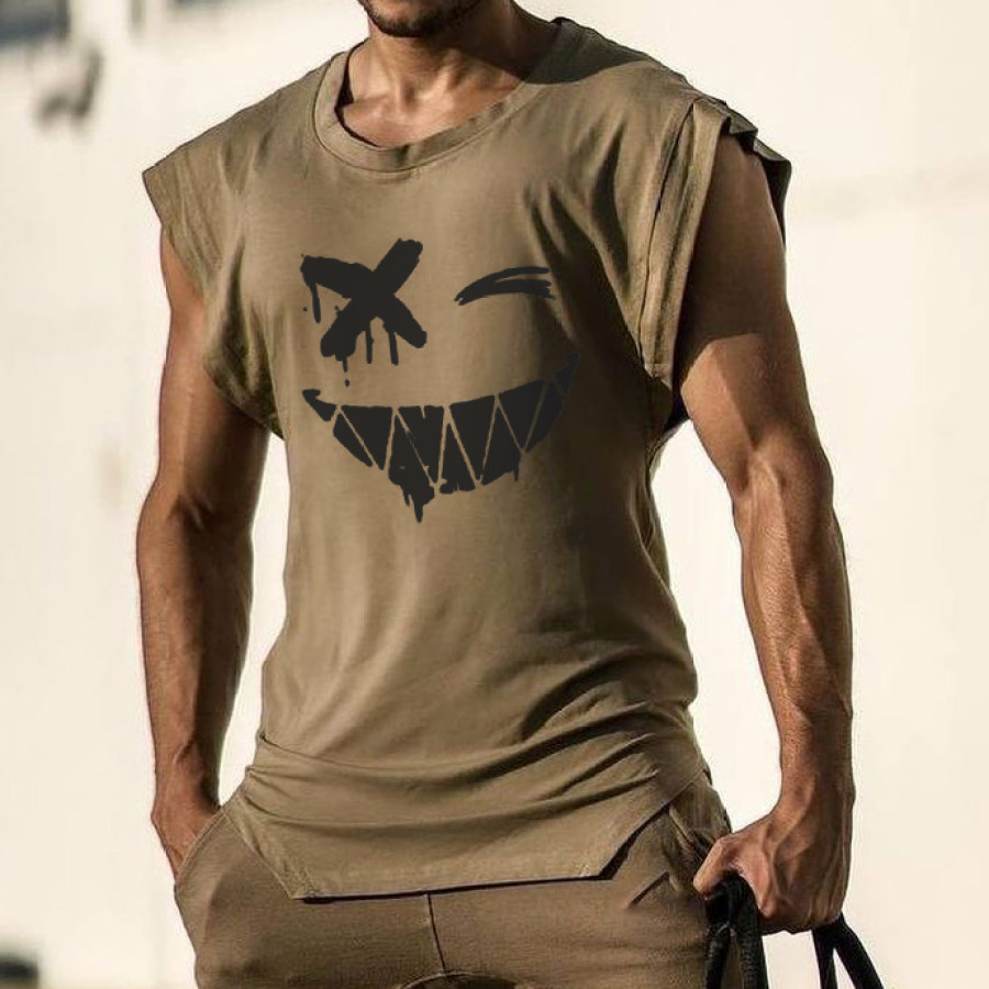 

Men's Fashion Print Casual Tank Top