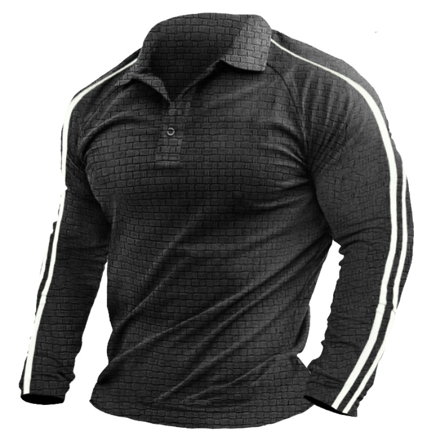 

Men's Outdoor Casual Long Sleeve Henley Shirt