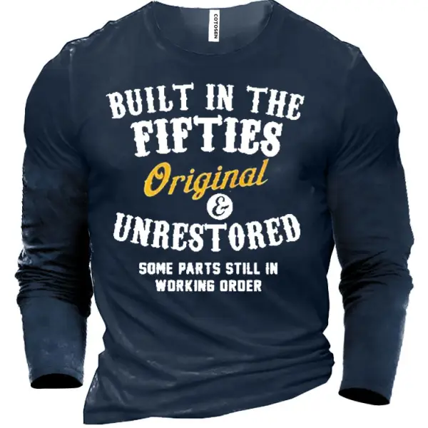 Funny Built In The Fifties Men's T-shirt - Kalesafe.com 