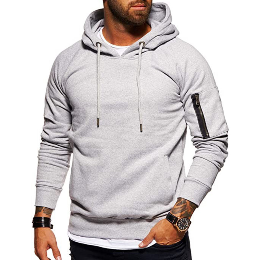 

Men's Pocket Hooded Casual Sports Sweatshirt
