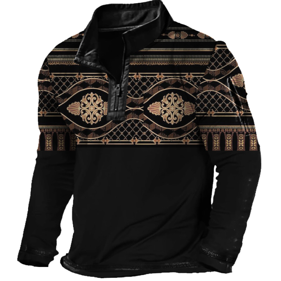 

Men's Outdoor Casual Printed Long Sleeve Sweater