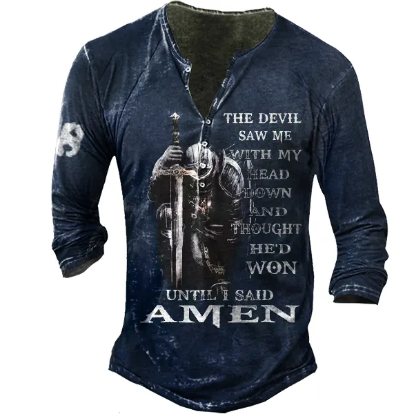The Devil Saw Me With My Head Down And Thought He'd Won Men's T-shirt - Fineesa.chimpone.com 