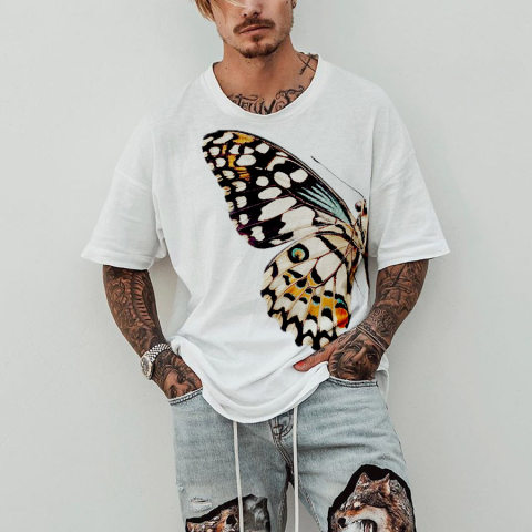 Butterfly Printed Mens T shirt