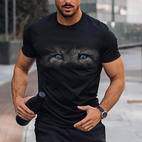 Fashion Fox Eyes Mens T shirt