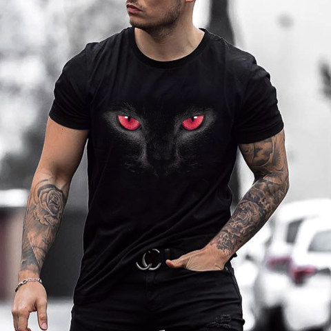 Black Cat Eyes Mens T shirt