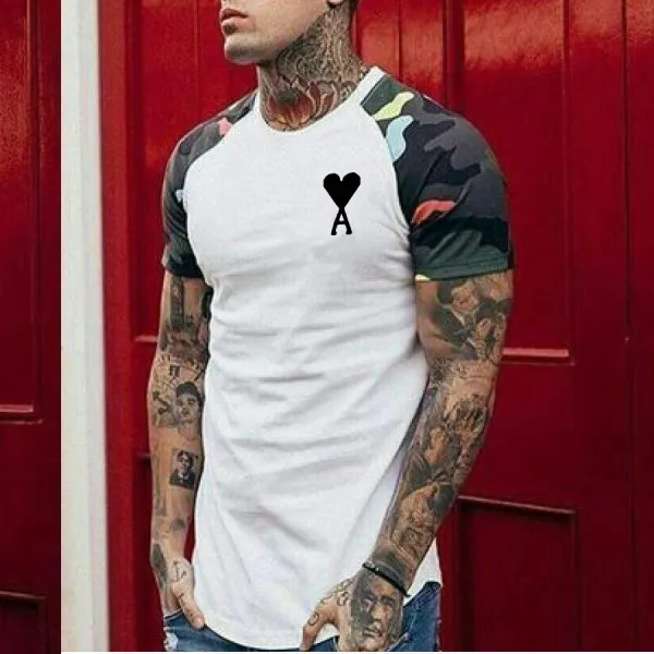 Fashion casual poker print T-shirt - Leanarea.chimpone.com 