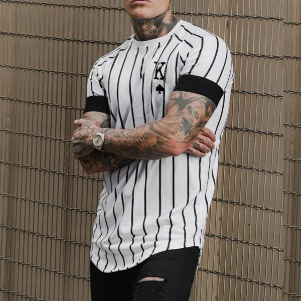 Fashion casual striped TEE - Kalesafe.com 