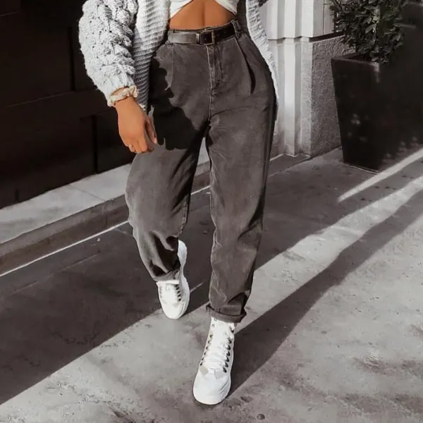Womens casual baggy jeans - Leanarea.chimpone.com 