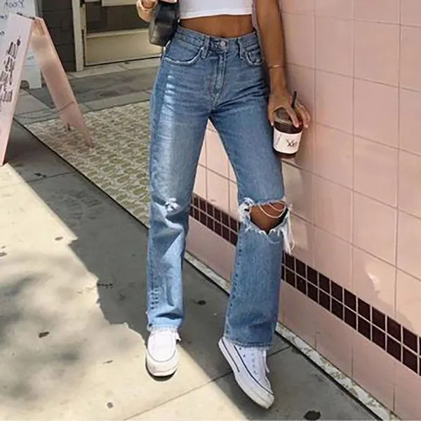 Loose casual jeans WJ13 - Leanarea.chimpone.com 