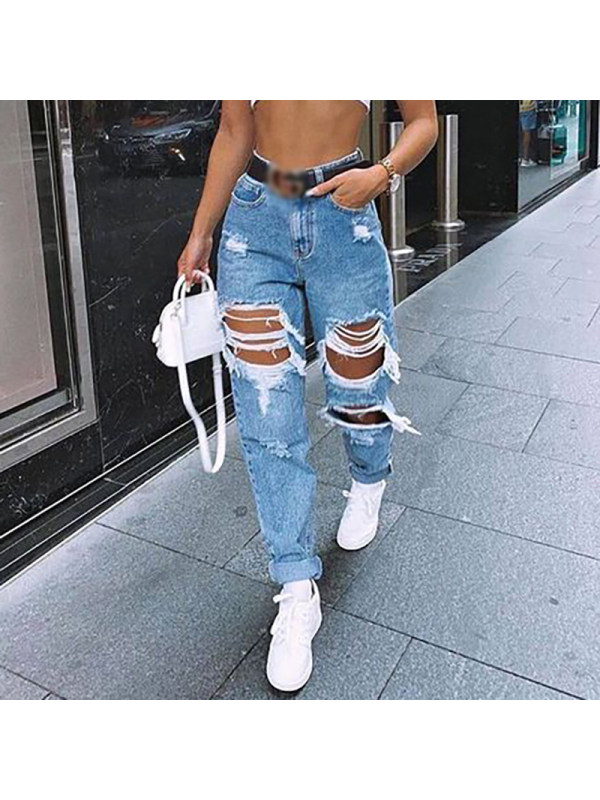 Loose casual jeans - Inkshe.com 