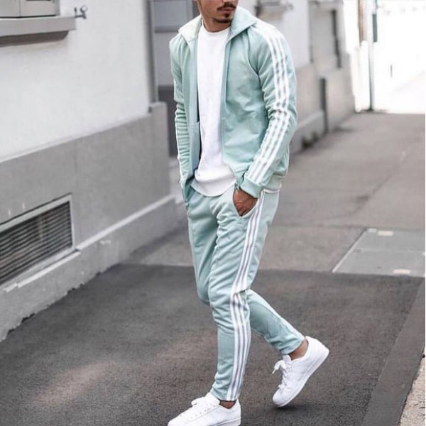 mens baby blue tracksuit