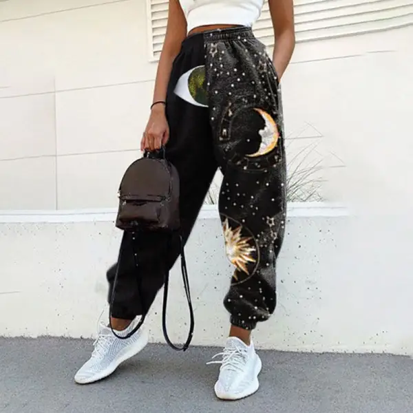 Printed Casual Sweatpants - Leanarea.chimpone.com 