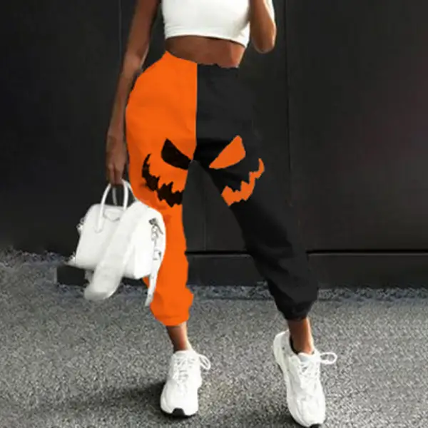 Halloween print sweatpants - Leanarea.chimpone.com 