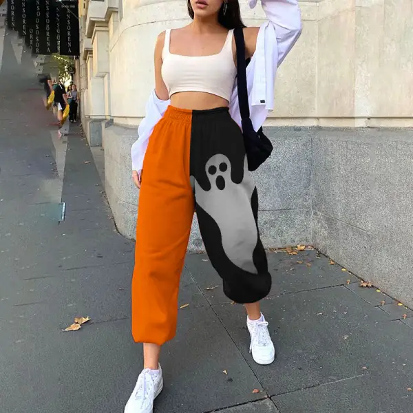 Halloween print sweatpants - Leanarea.chimpone.com 