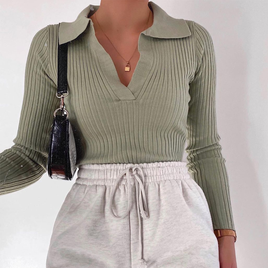 Fashion Basic Style Crop Top For Ladies