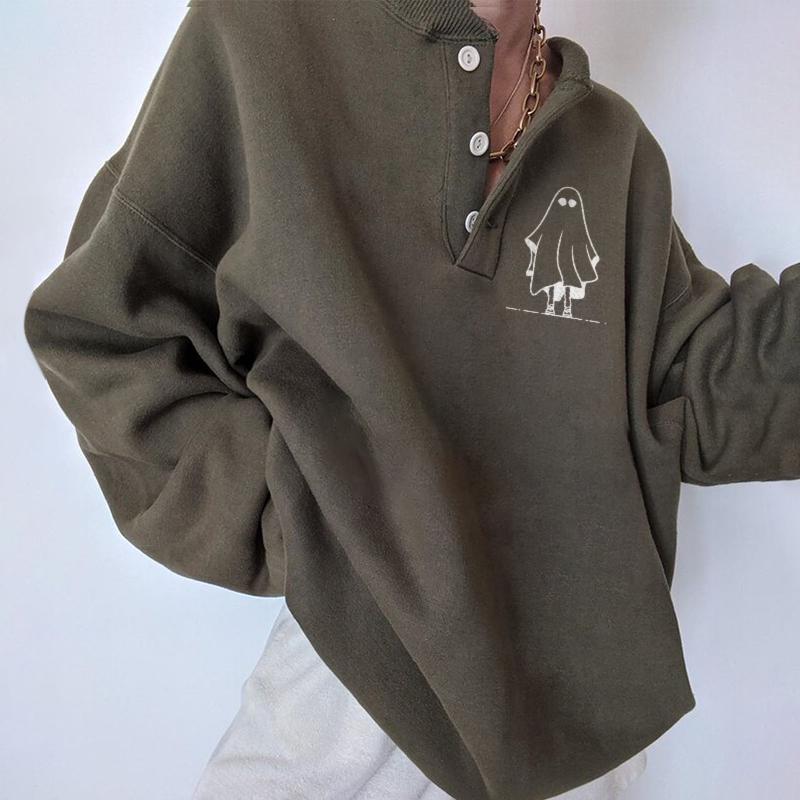 Little Specter Print Long sleeved Sweatshirt