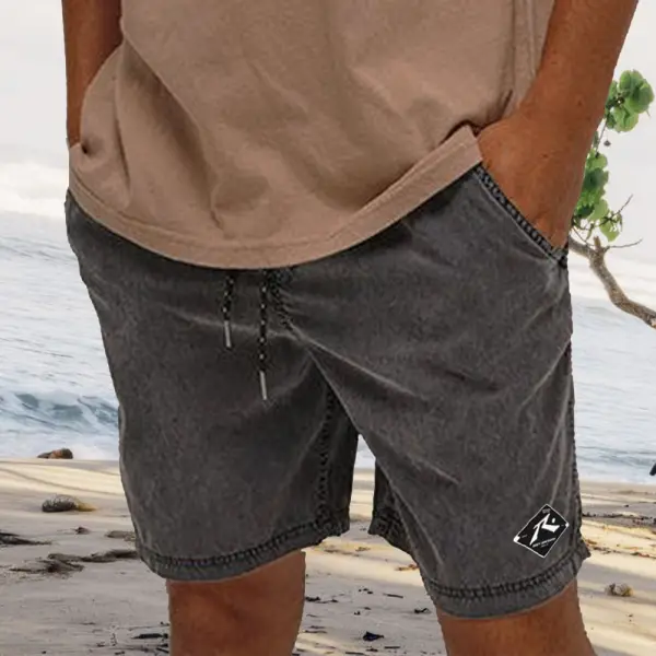 Men's Vintage Casual Rusty Surf Shorts - Yiyistories.com 