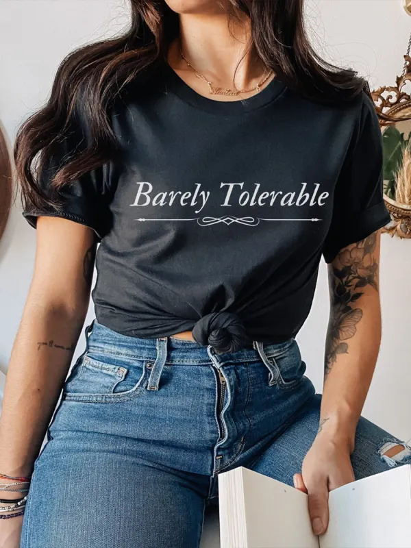 Pride And Prejudice Shirt Barely Tolerable Jane Austen Gifts - Machoup.com 