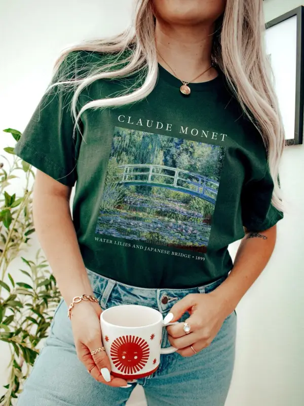 Monet Painting Art History T Shirts - Realyiyi.com 