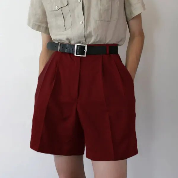 Summer casual cotton and linen shorts - Leanarea.chimpone.com 